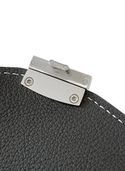 CHYPRE WALLET-POUCH 21 IN GRAY GOYARDINE CANVAS AND CALFSKIN