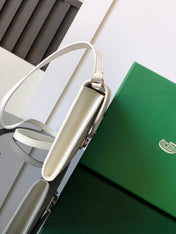 CHYPRE WALLET-POUCH 21 IN WHITE GOYARDINE CANVAS AND CALFSKIN