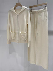 LP KNIT CARDIGAN & WIDE-LEG PANTS SET STYLE 39