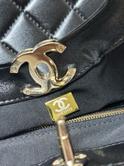 CHANEL 26S MINI SHOPPING BAG 32 IN BLACK LAMBSKIN