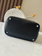 CHANEL 25S CAMBON LIGNE TOTE BAG 24 IN BLACK MIX WHITE CALFSKIN STYLE 1