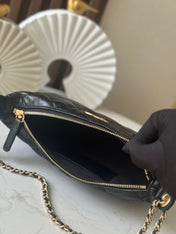CHANEL 26S HOBO BAG 26 IN BLACK LAMBSKIN