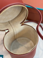 EXTRA CASE MEDIUM 16 BAG IN MARS RED SMOOTH CALFSKIN WITH GOLD HARDWARE