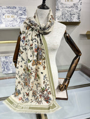 SCARF 180 CM IN COLORFUL CASHMERE AND SILK 408422