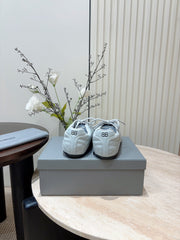 SOCCER SNEAKER IN WHITE QUILTED LAMBSKIN