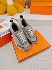 BOUNCING SNEAKERS GRAY CALFSKIN STYLIZED