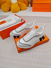 BOUNCING SNEAKERS WHITE CALFSKIN STYLIZED