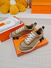 BOUNCING SNEAKERS BROWN CALFSKIN STYLIZED