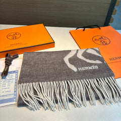 CASAQUE PORTE-CLEFS MUFFLER 180 CM SPANISH GRAY CASHMERE