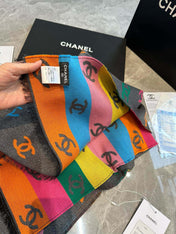 RAINBOW SCARF 180 CM IN COLORFUL CASHMERE AND WOOL 401988