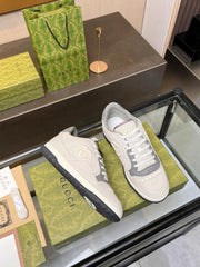GG MAC80 TRAINER CREAMY WHITE AND GRAY CALFSKIN