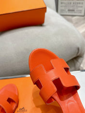 0ASIS SANDAL BRIGHT ORANGE CALFSKIN CLASSIC