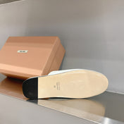 Mules Slippers White Lambskin