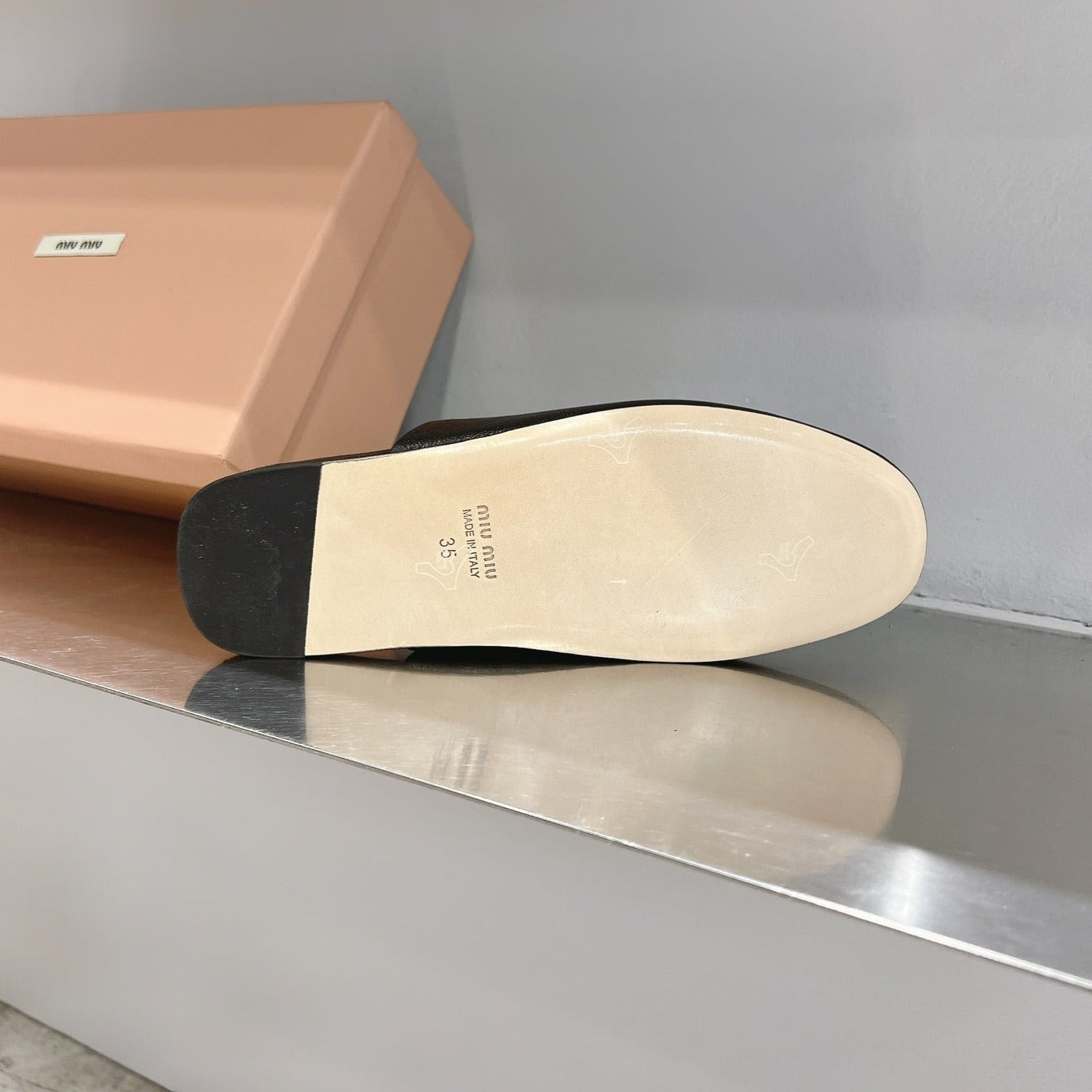 Mules Slippers Black Lambskin