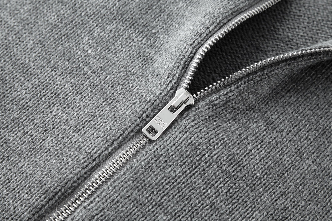 PRADA ZIP-UP KNIT CARDIGAN STYLE 143