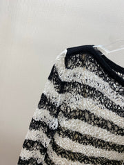 DIOR 25S MARINIERE RUFFLED SWEATER STYLE 174