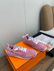 SKATEBOARD SHOES DARK PINK SUEDE