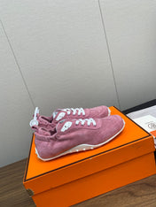 SKATEBOARD SHOES DARK PINK SUEDE