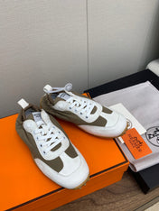 SKATEBOARD SHOES LIGHT GRAY MIX PEANUT CALFSKIN