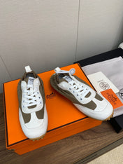 SKATEBOARD SHOES LIGHT GRAY MIX PEANUT CALFSKIN