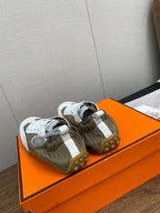 SKATEBOARD SHOES LIGHT GRAY MIX PEANUT CALFSKIN