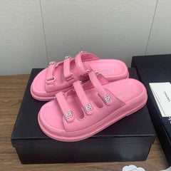 DAD SANDAL IN LIGHT PINK LAMBSKIN MULE