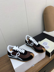 LW FLOW RUNNER SNEAKER BROWN BLACK SUEDE