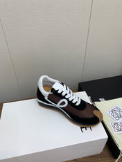 LW FLOW RUNNER SNEAKER BROWN BLACK SUEDE