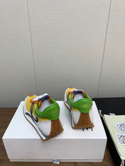 LW FLOW RUNNER SNEAKER LEMON-BRICK SUEDE