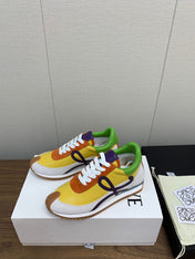 LW FLOW RUNNER SNEAKER LEMON-BRICK SUEDE