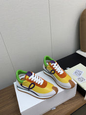 LW FLOW RUNNER SNEAKER LEMON-BRICK SUEDE