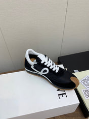 LW FLOW RUNNER SNEAKER BLACK-BROWN SUEDE