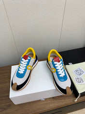 LW FLOW RUNNER SNEAKER WHITE-BLUE SUEDE