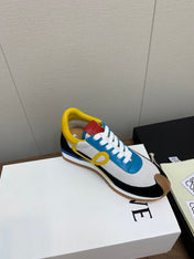 LW FLOW RUNNER SNEAKER WHITE-BLUE SUEDE