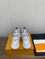 LV ARCHLIGHT SNEAKER BEIGE MIX VIOLET CALFSKIN