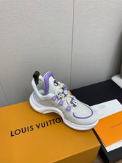 LV ARCHLIGHT SNEAKER BEIGE MIX VIOLET CALFSKIN
