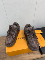 LV TRAINER IN CHOCOLATE BROWN MONOGRAM CALFSKIN