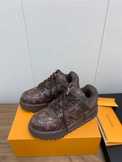 LV TRAINER IN CHOCOLATE BROWN MONOGRAM CALFSKIN