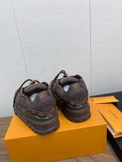 LV TRAINER IN CHOCOLATE BROWN MONOGRAM CALFSKIN