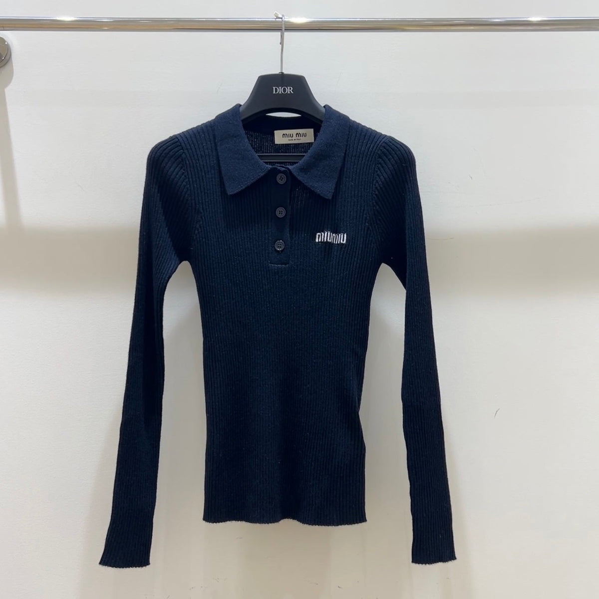MIUMIU KNIT POLO SHIRT STYLE 204