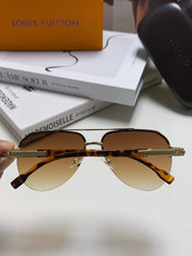 PILOT SUNGLASSES 582591 IN HAVANA METAL BROWN SMOKE LENSES