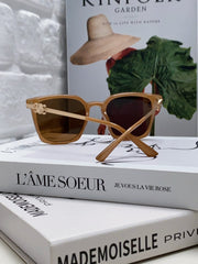 TRIOMPHE SUNGLASS 497816 IN NUDE METAL