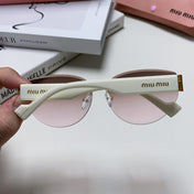 LOGO SUNGLASSES 513011 IN WHITE ACETATE