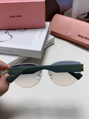 LOGO SUNGLASSES 513012 IN BLUE ACETATE