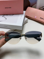 LOGO SUNGLASSES 513012 IN BLUE ACETATE