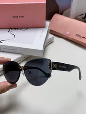 LOGO SUNGLASSES 513013 IN BLACK ACETATE