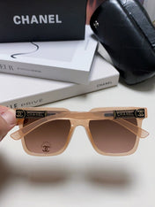 SQUARE SUNGLASSES 632877 IN PINK CLEAR ACETATE