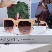 SQUARE SUNGLASSES 632877 IN PINK CLEAR ACETATE