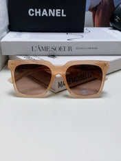 SQUARE SUNGLASSES 632877 IN PINK CLEAR ACETATE