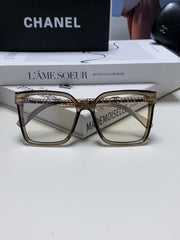 SQUARE SUNGLASSES 632881 IN GRAY CLEAR ACETATE